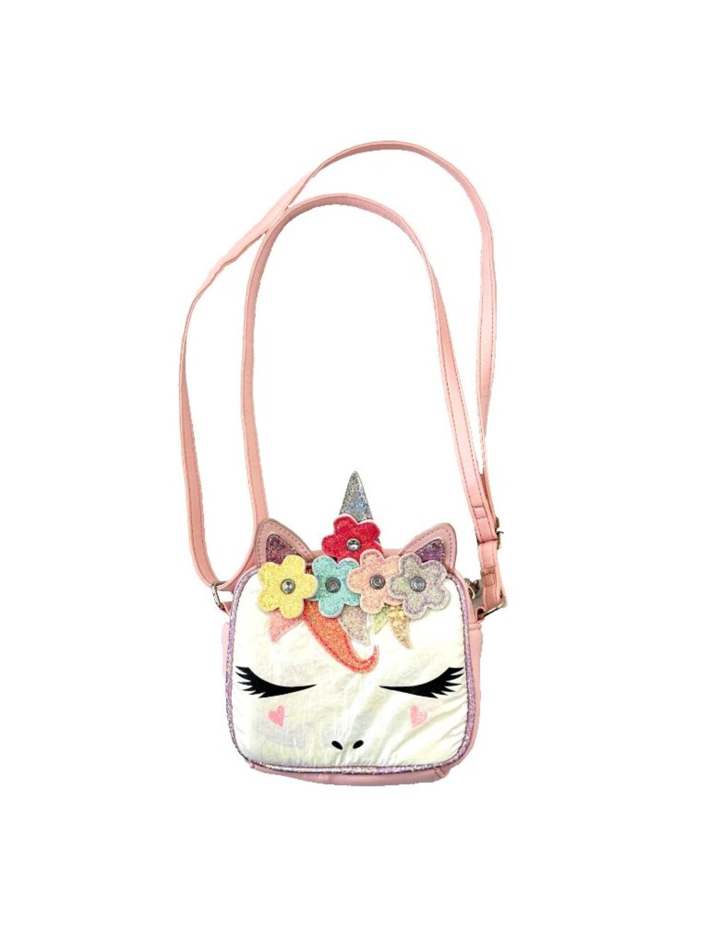 Miss Gwen’s OMG Accessories Rainbow Butterfly Unicorn Purse Crossbody Bag 6"x 5"